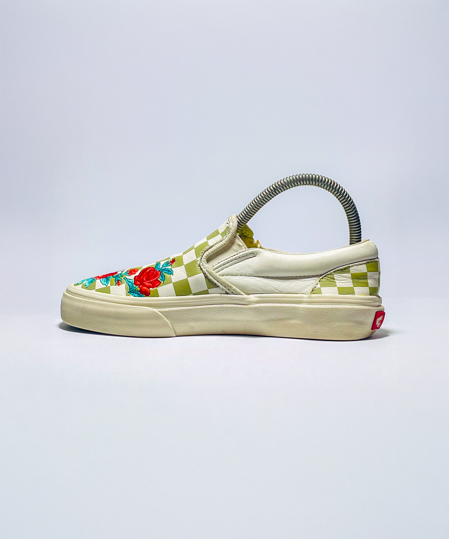 Vans Slip-on Rose Embroidery Checker